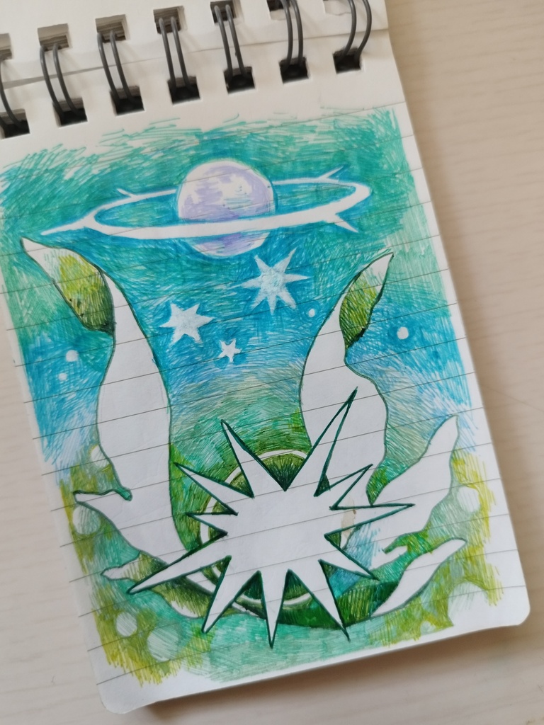 ボールペンイラストのみ ミニメモ帳