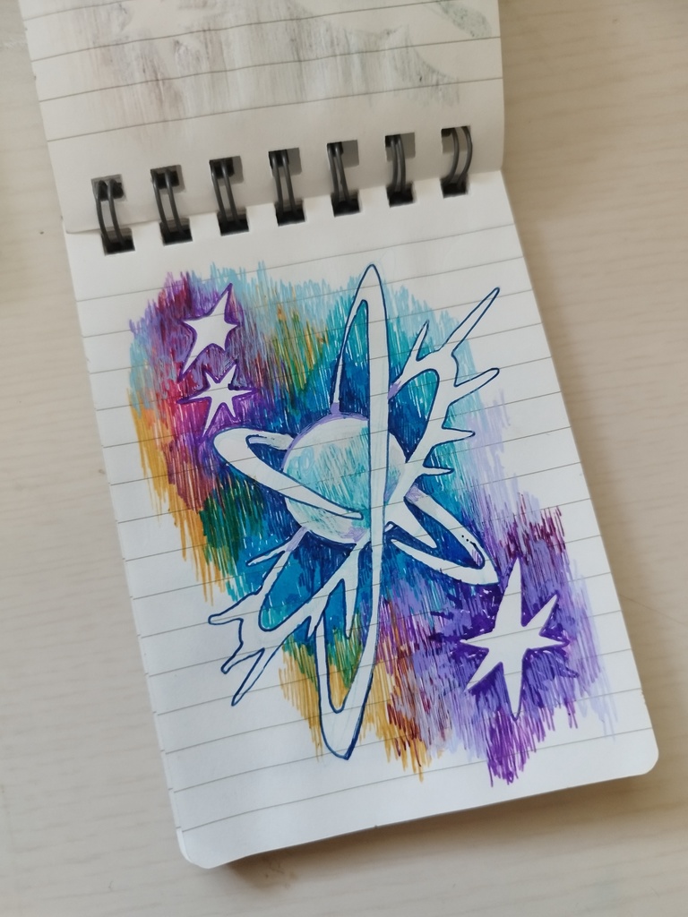 ボールペンイラストのみ ミニメモ帳