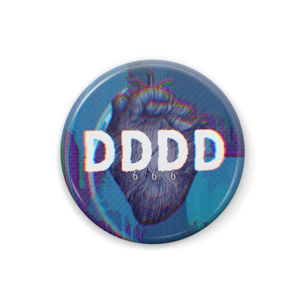 DDDD666心臓デスバッジ