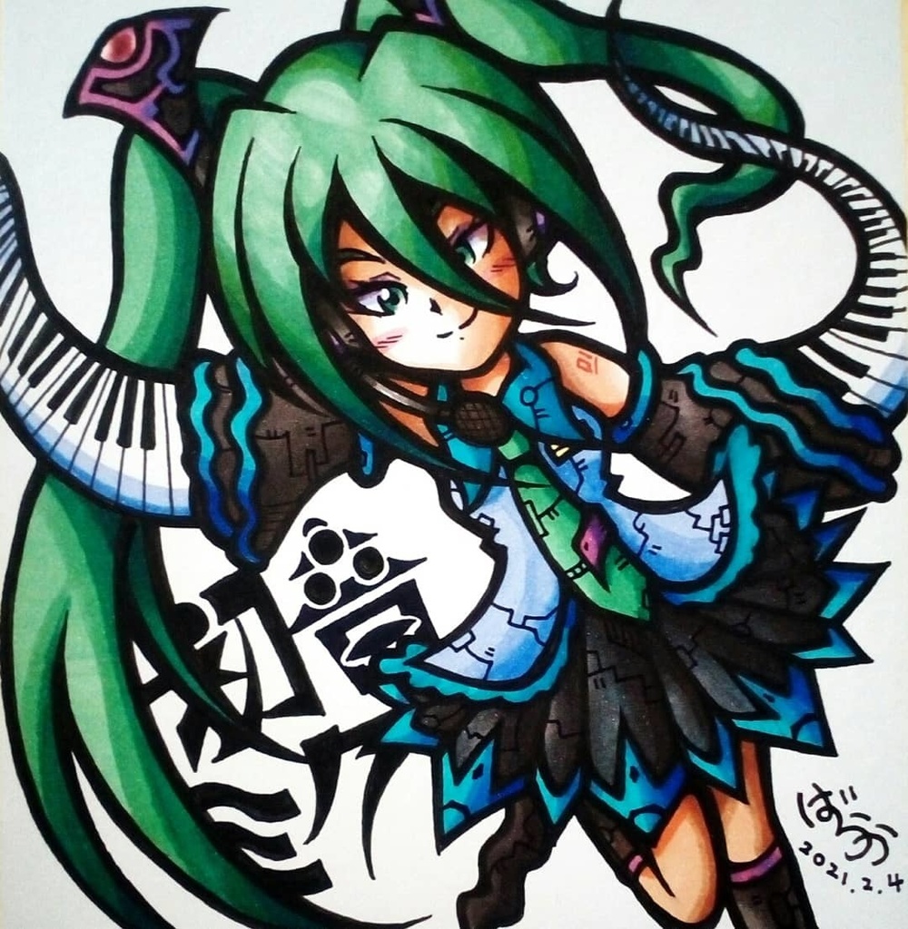 ミニ色紙 音の妖精 ばらかのおみせ Baraka S Illustrator Shop Booth