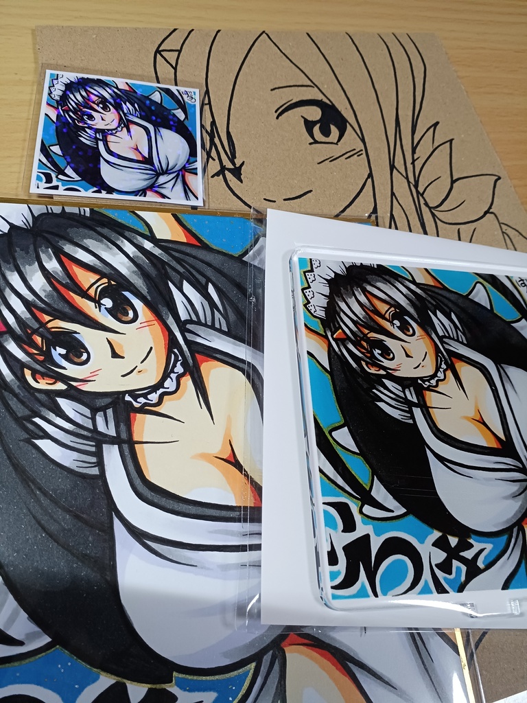 ミニ色紙、アクリルスタンド、シールセット「白の舞鶴」