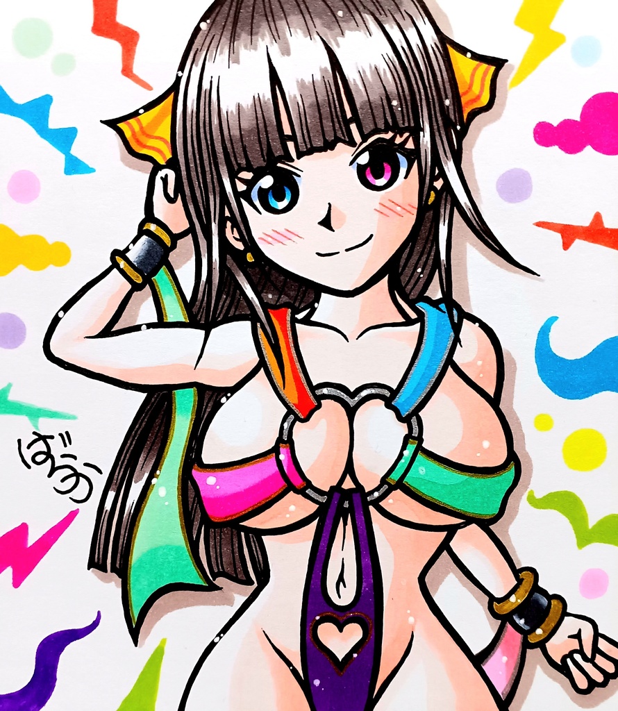 ミニ色紙「踊り子のお姉さん」