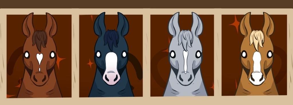 馬 デフォルメ マスキングテープ