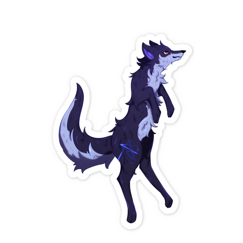 夜影 スマホステッカー