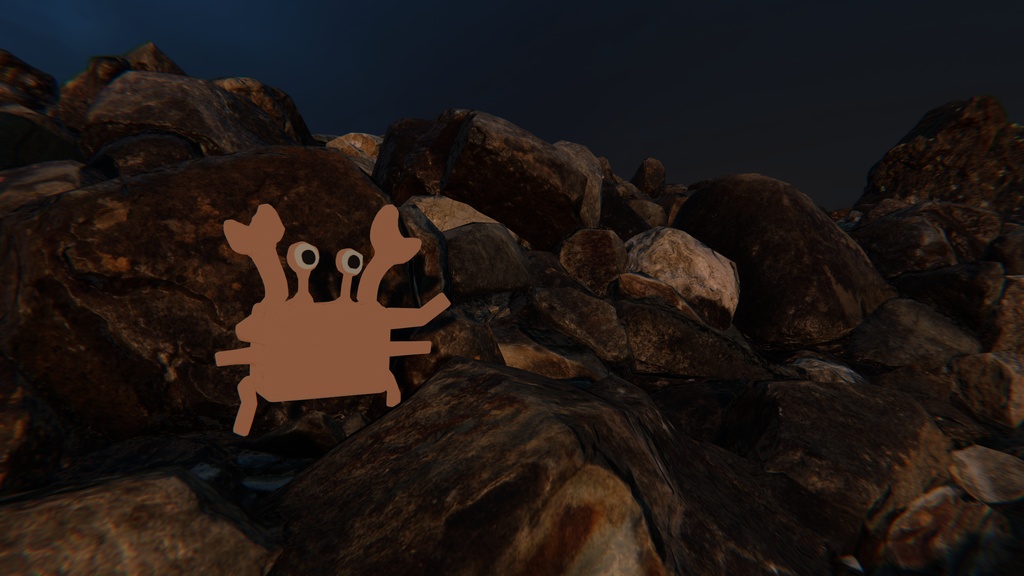 喋ると泡をふく!かに【VRChat向けアバター】