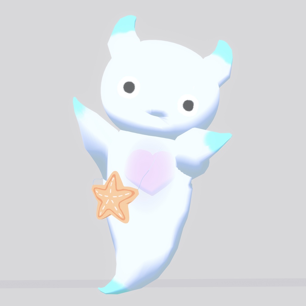 ヒトデのポシェット【VRChat 2アバター対応】
