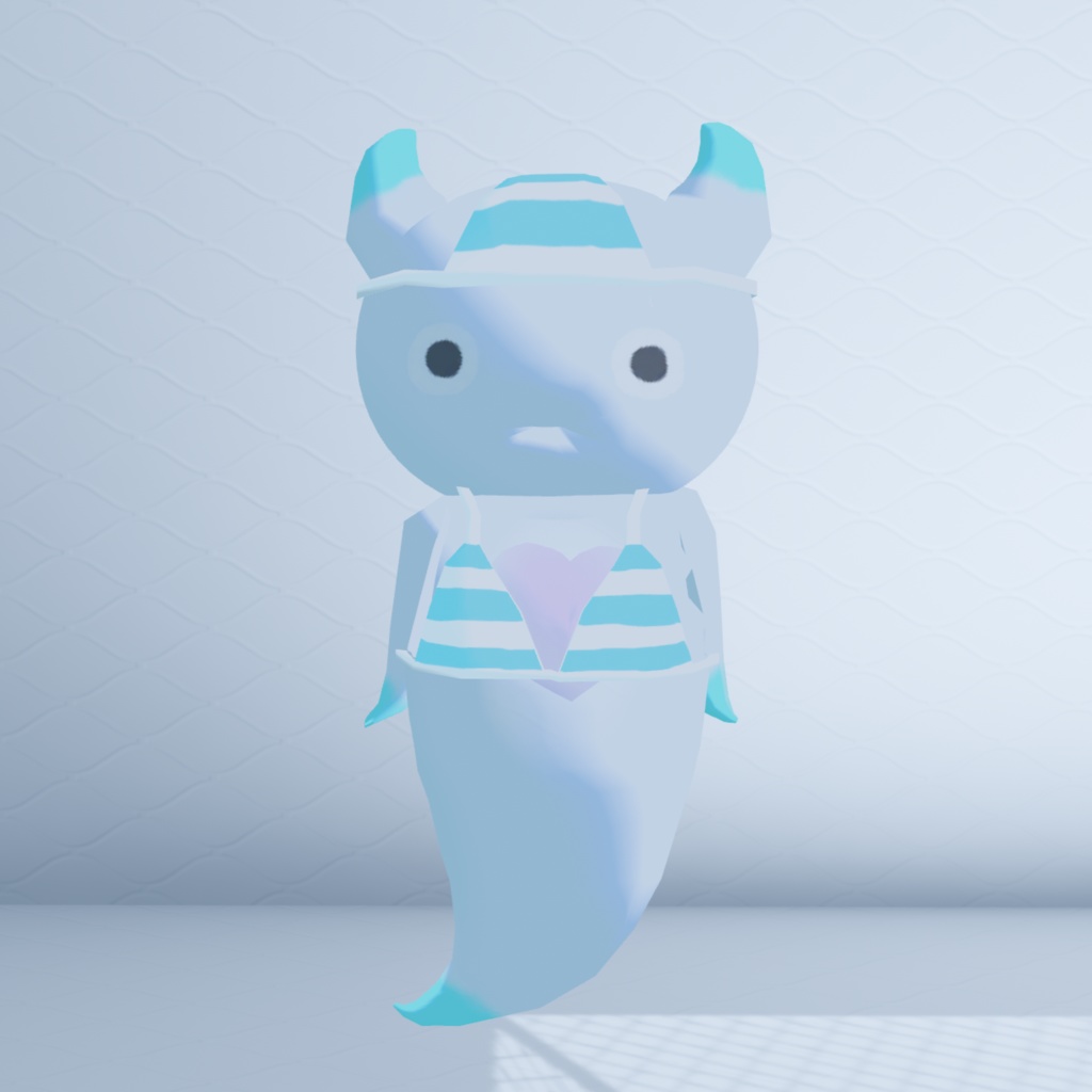 【FREE!】8月末まで無料「しましま水着」(おばけのクリオネ対応衣装)