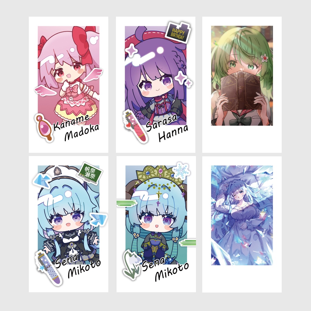 チェキ風シールセット