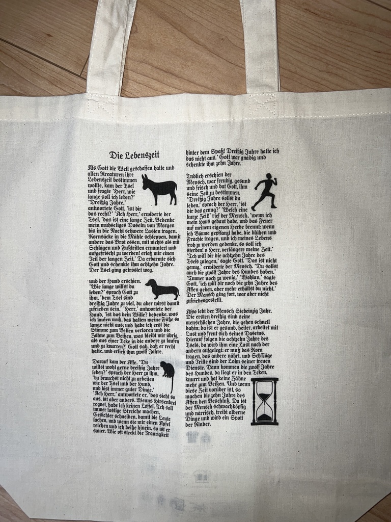 グリム童話の寿命トートバッグ