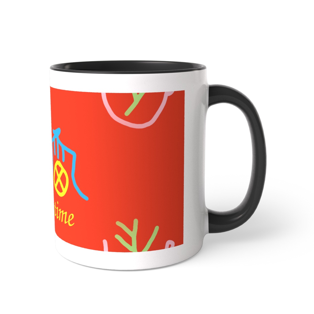 ティータイムの創作文字ツートンマグ