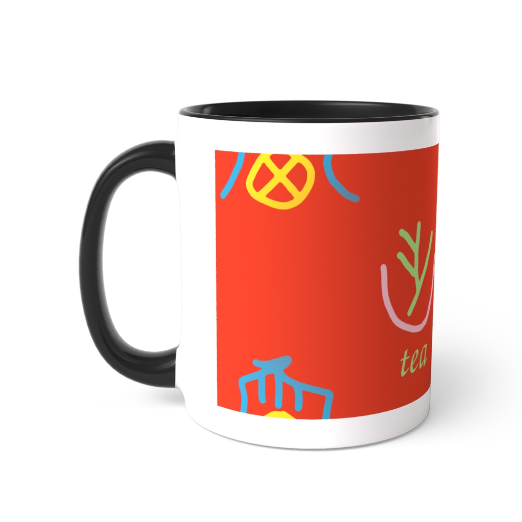 ティータイムの創作文字ツートンマグ