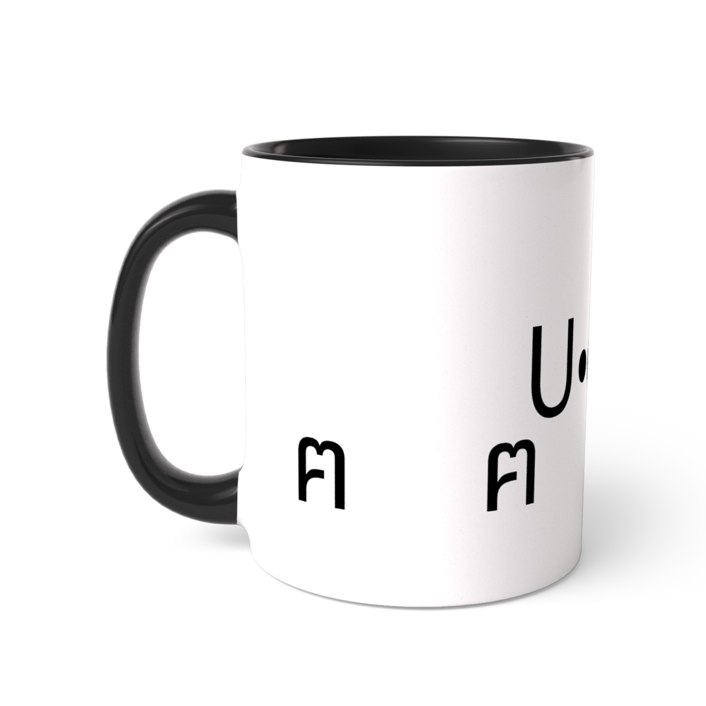 犬顔文字ツートンマグ