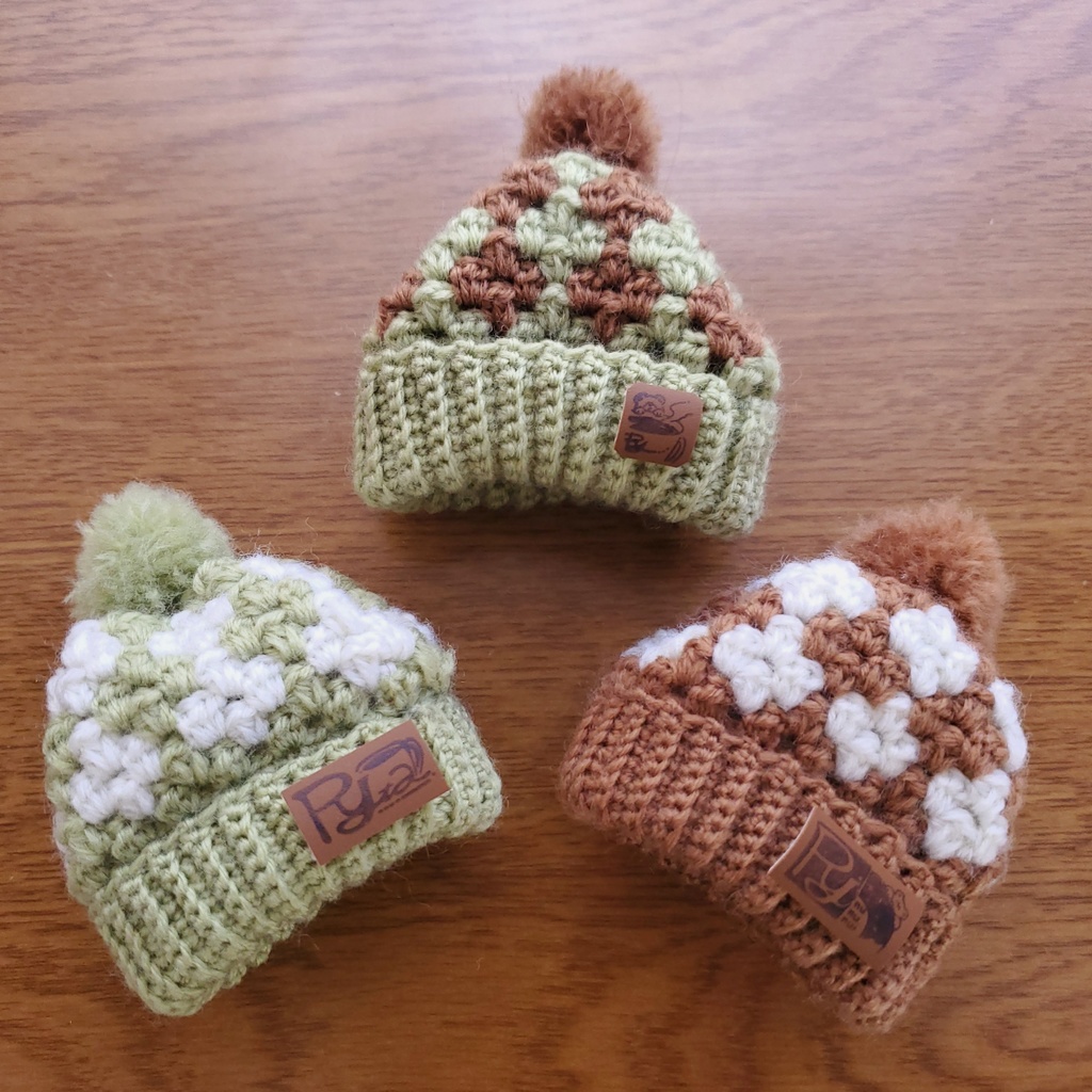 🌼はな柄のニット帽🌼L