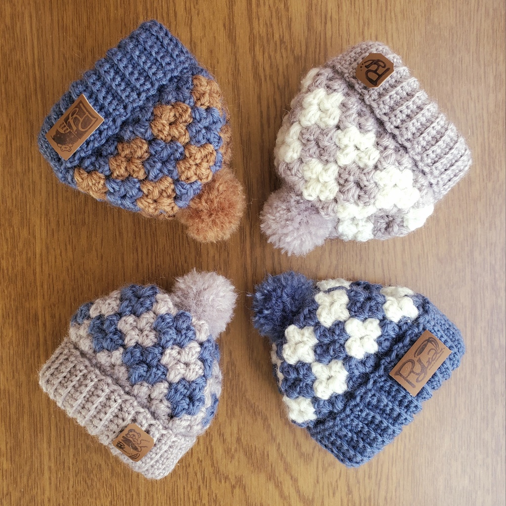 🌼はな柄のニット帽🌼L