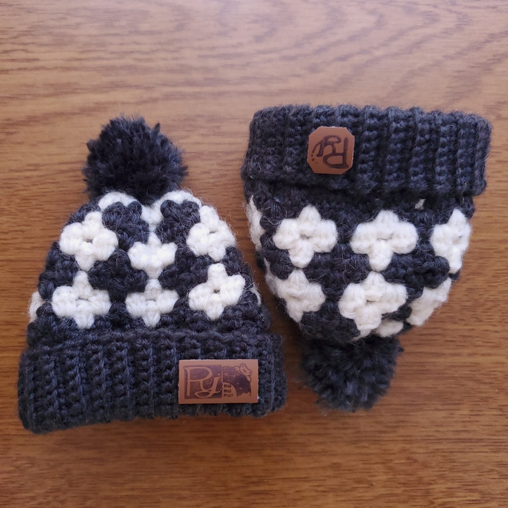 🌼はな柄のニット帽🌼L