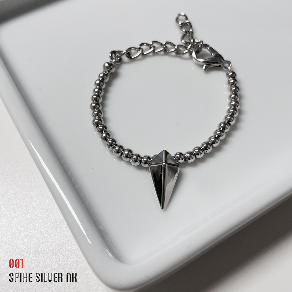 ［初登録お試し価格］スパイクネックレス（silver）