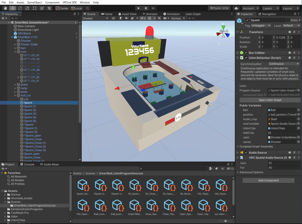 【VRCゲームギミック】スマートボール