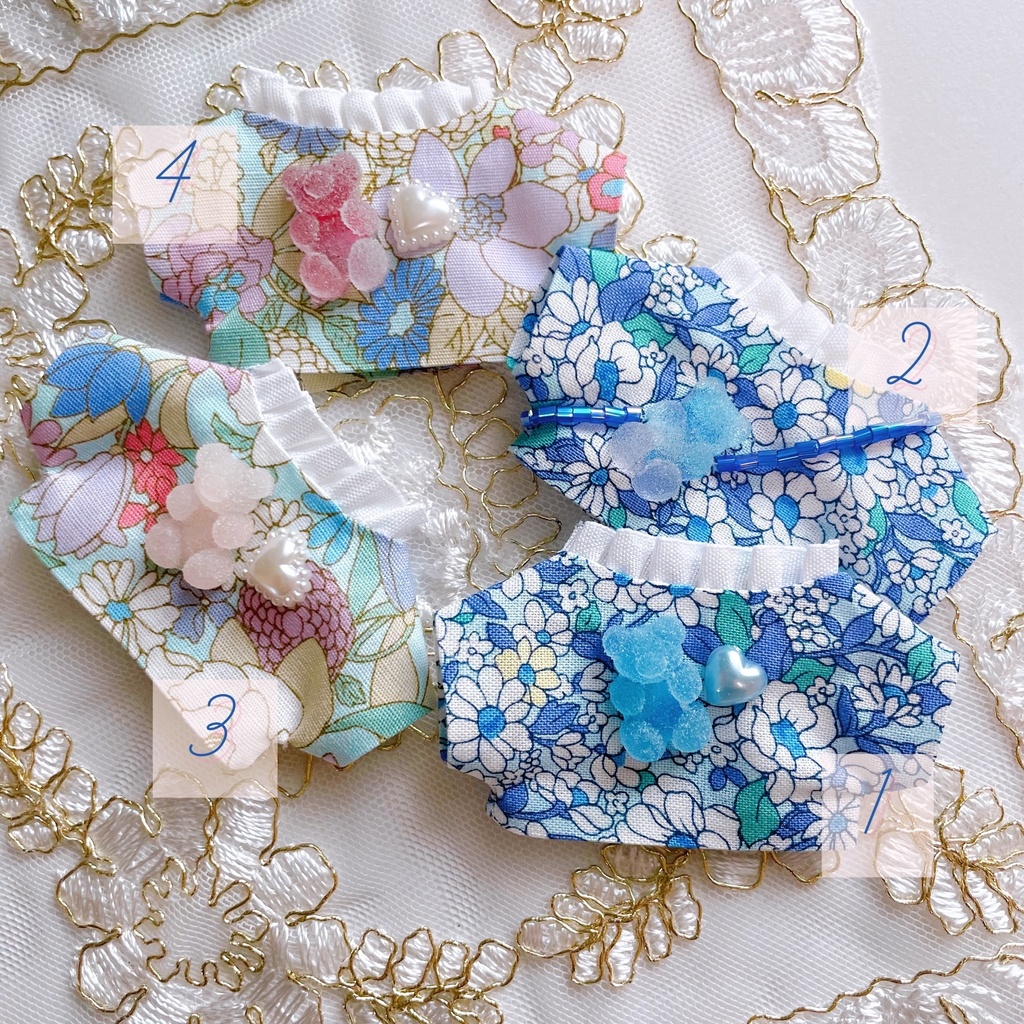 Flower pattern gumi🧸 tops