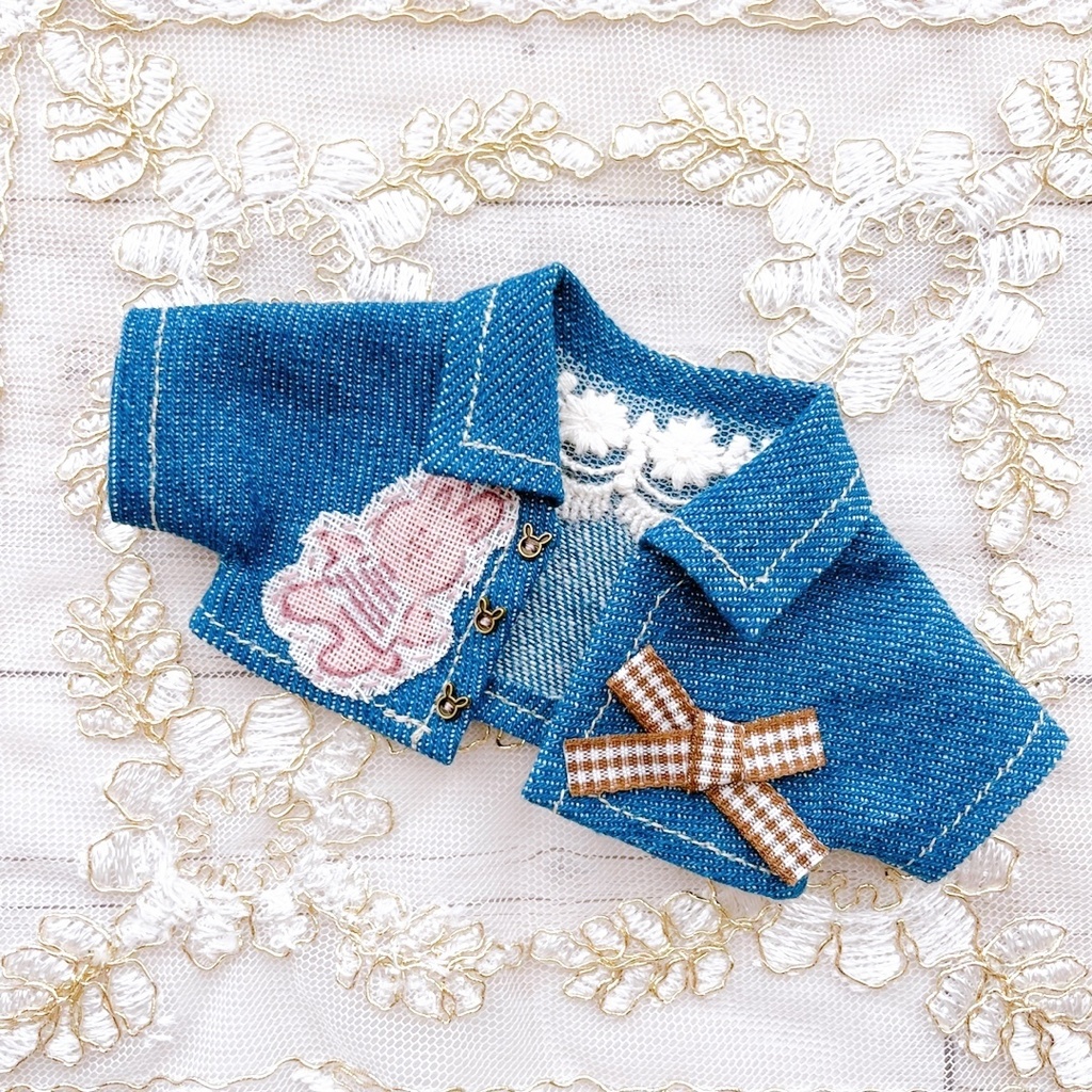 nui#34Vintage denimjacket Lapin🐰