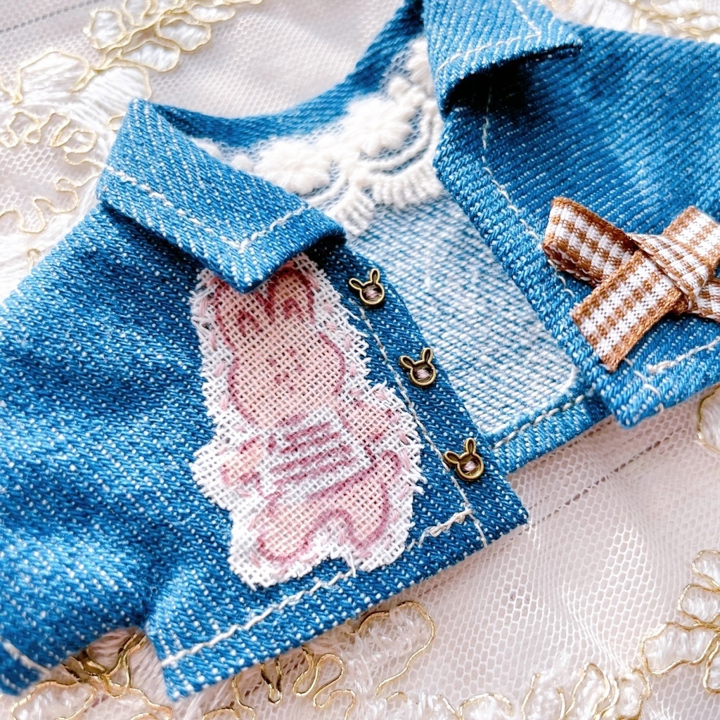 nui#34Vintage denimjacket Lapin🐰
