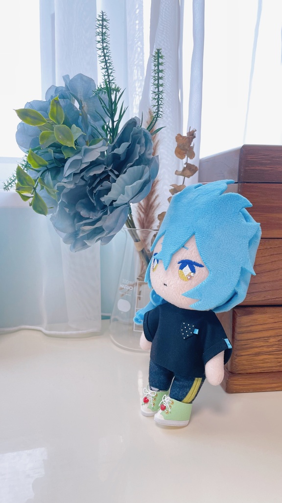 nui#50 Dressed salopette Black 16cmぬい服