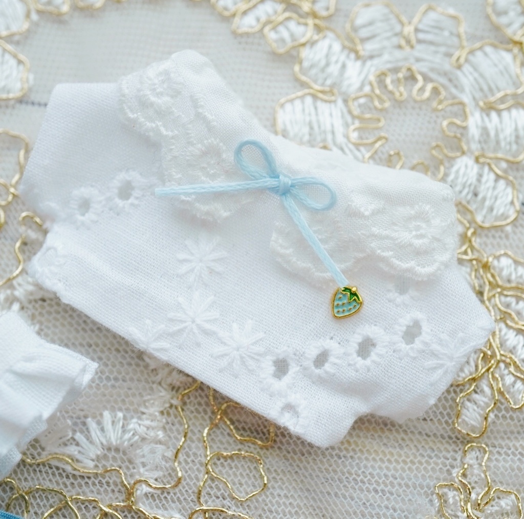 nui#53 Dull color salopette set 10cmぬい服