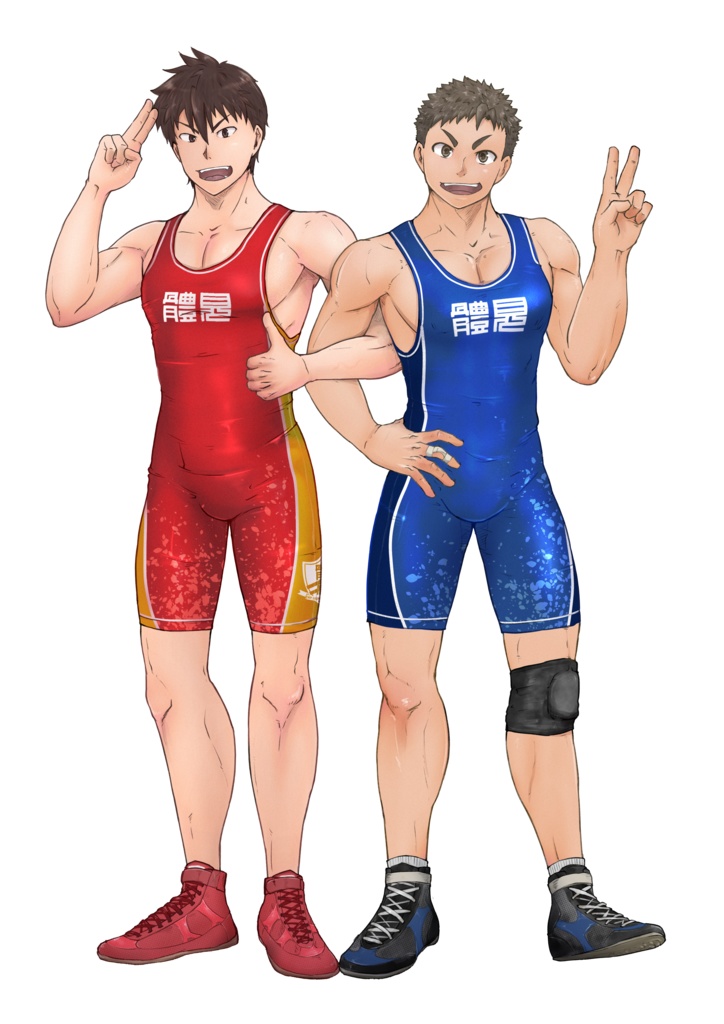 駒嵐&三保 腕組みアクリルフィギュア_公式ユニフォームver.