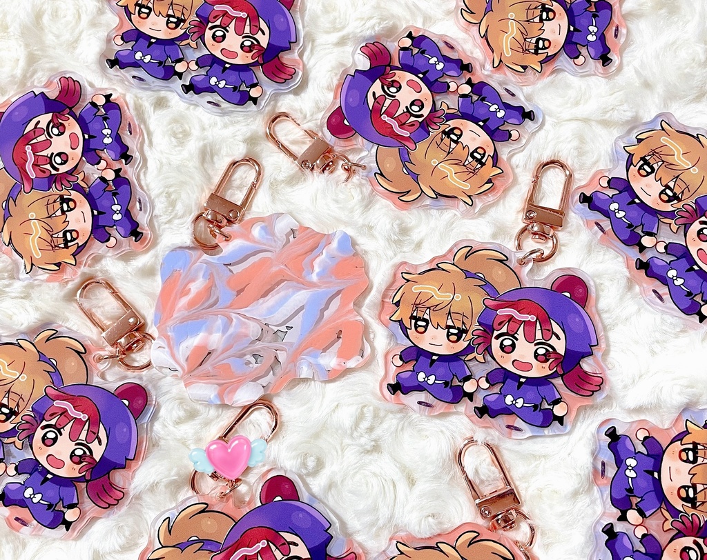 はしれ！はちおアクリルキーホルダー