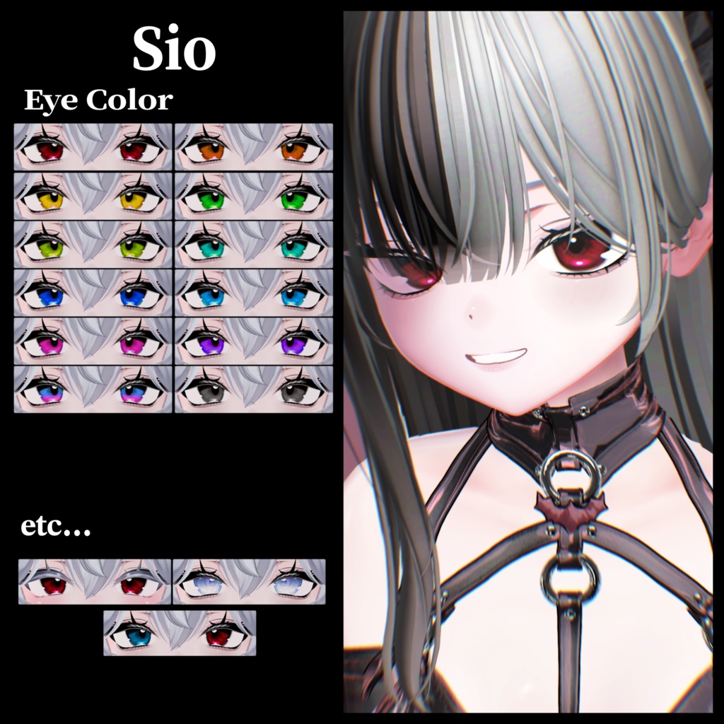 【発売記念セール50%OFF】【VRchat】【5avatar対応】全12色 𝓑𝓵𝓸𝓸𝓭𝔂 𝓚𝓲𝓼𝓼🥀