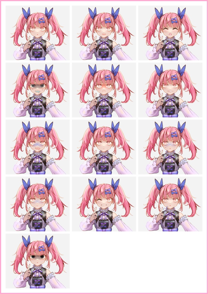 TRPG用立ち絵/地雷系 ・女の子