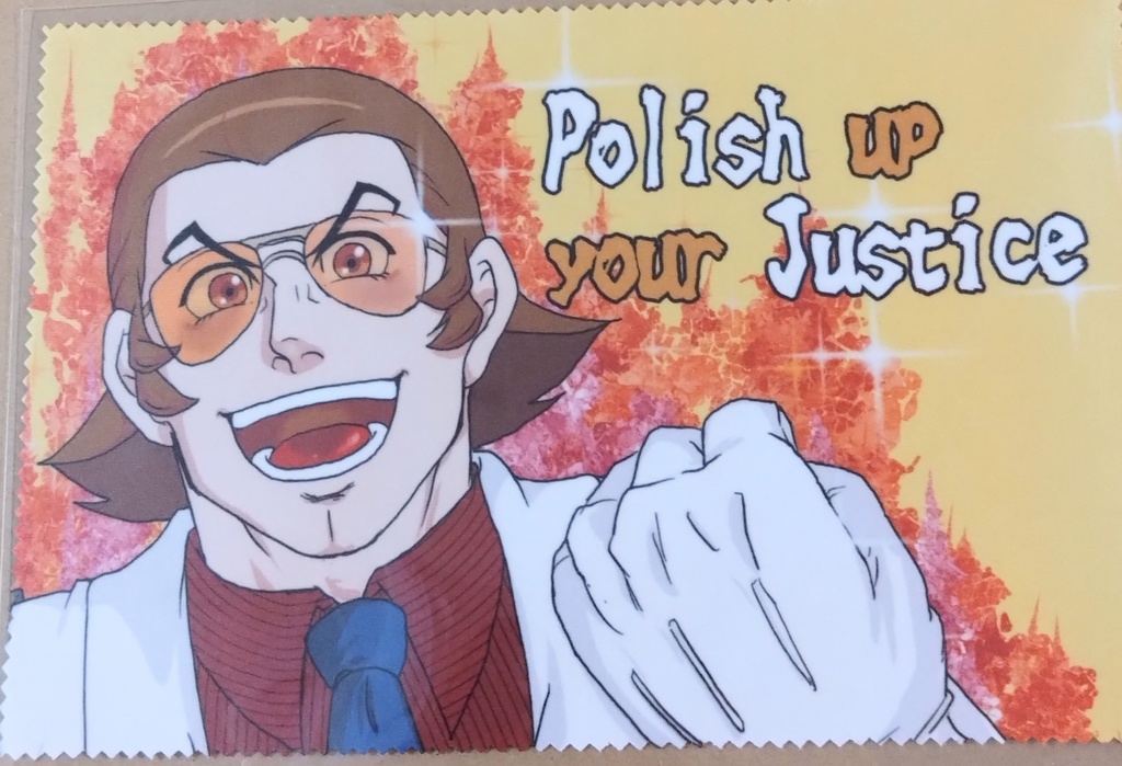 番轟三 眼鏡拭き 英語ver