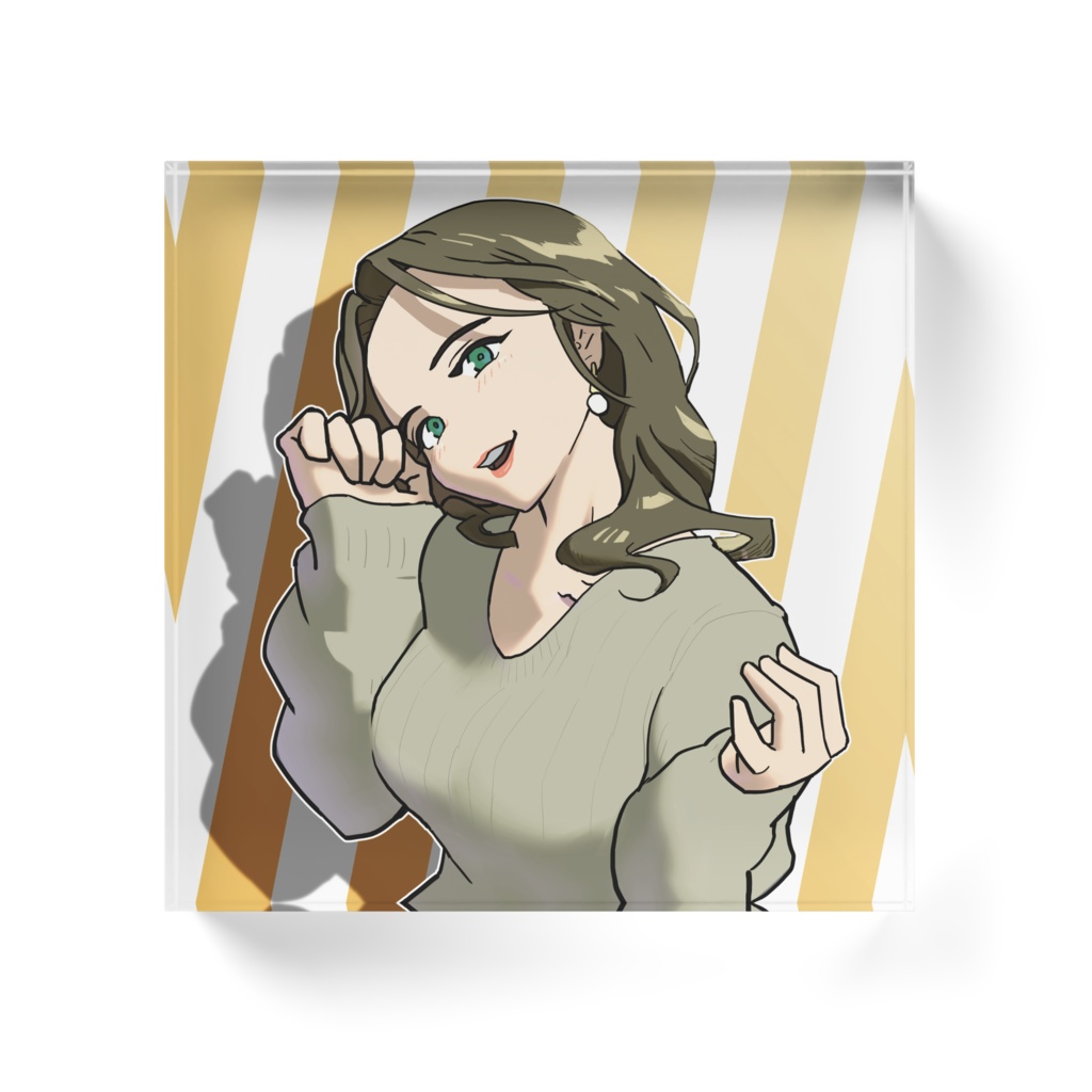 アクリルブロック オレンジ