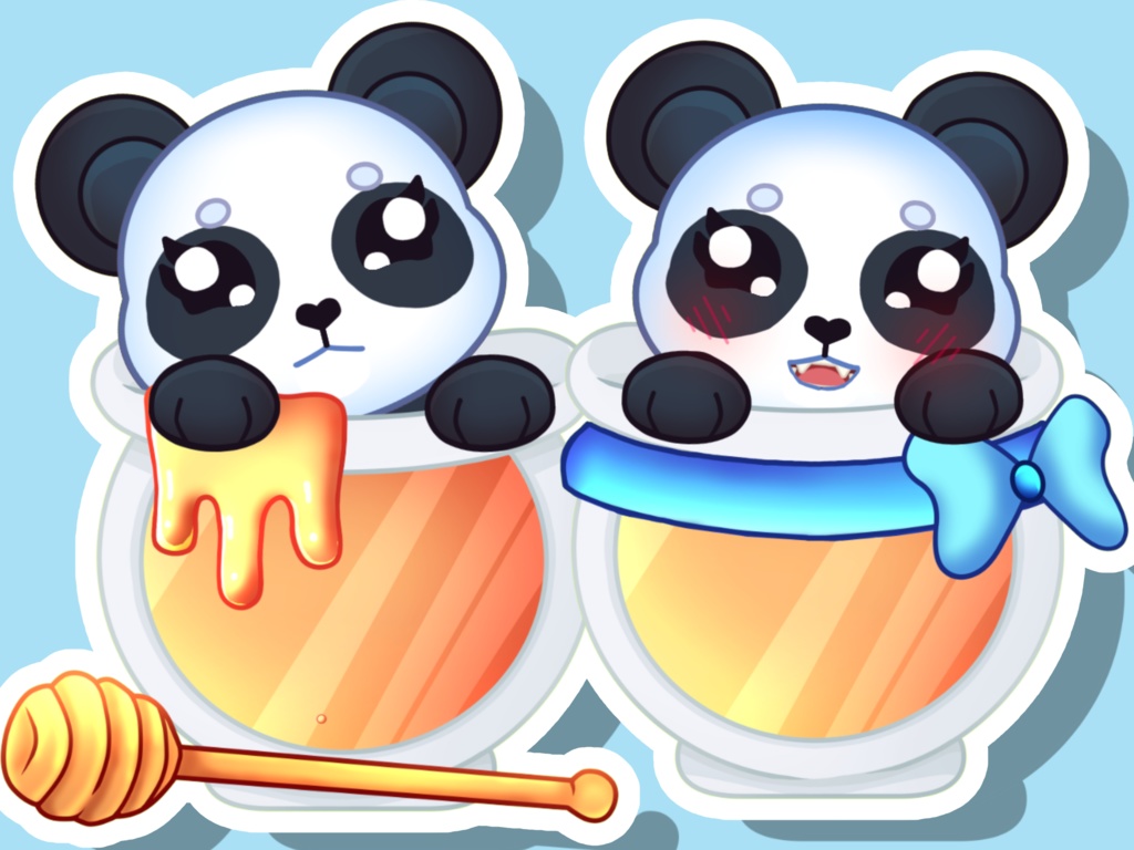 Customizable Vtuber - Brown Bear, Panda, Red Panda, RGB, Polar, Black Bear Vtuber model - Full Body/Fully rigged Live2D Avatar