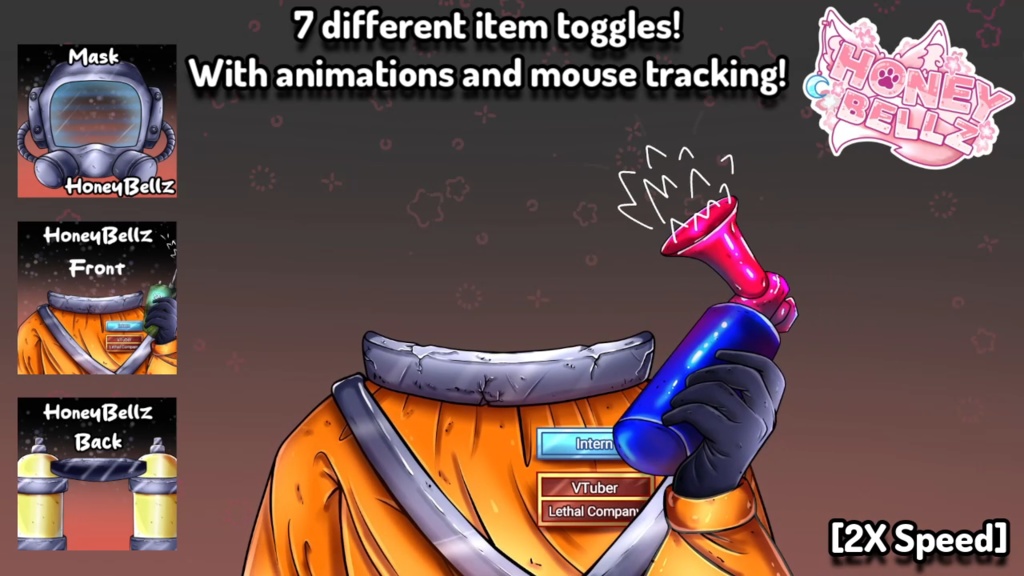 Lethal Company 2D Vtuber Asset