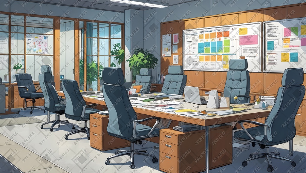 【素材集】オフィス【背景画像】16:9