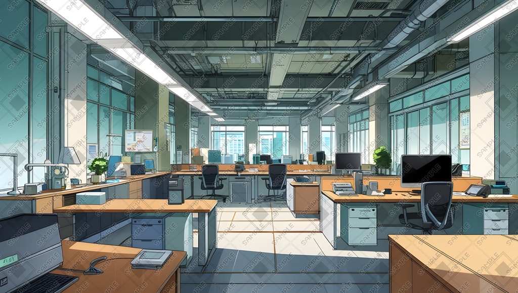 【素材集】オフィス【背景画像】16:9