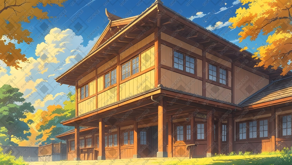 【素材集】日本家屋【背景画像】16:9