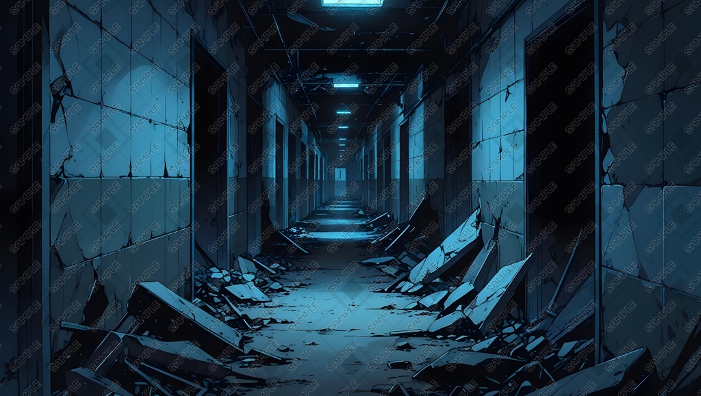 【素材集】廃墟【背景画像】16:9