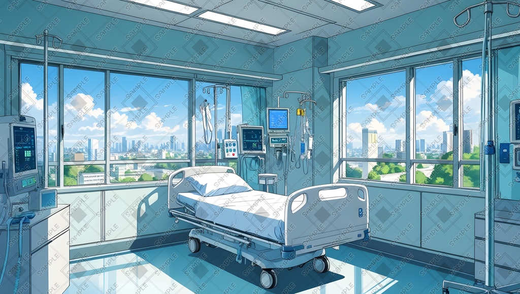 【素材集】病院【背景画像】16:9