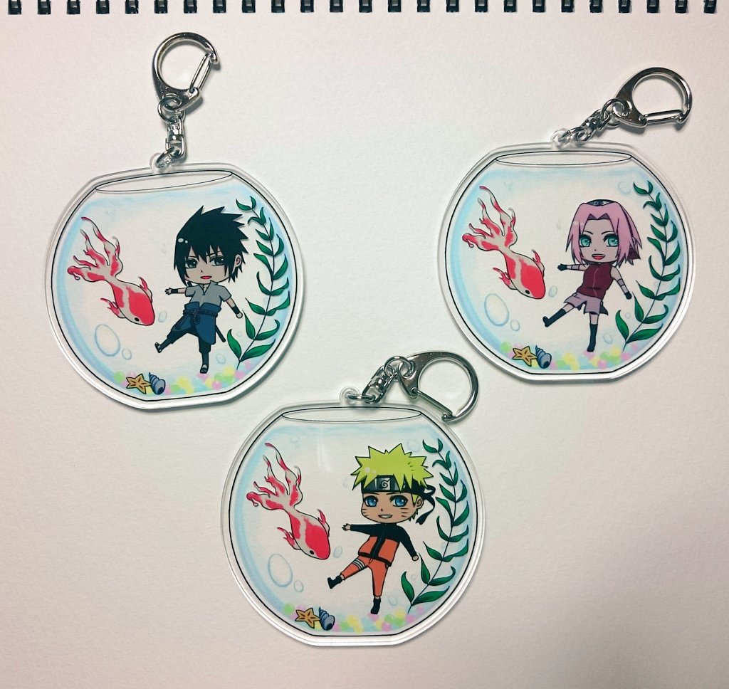 【送料込】アクリルキーホルダー