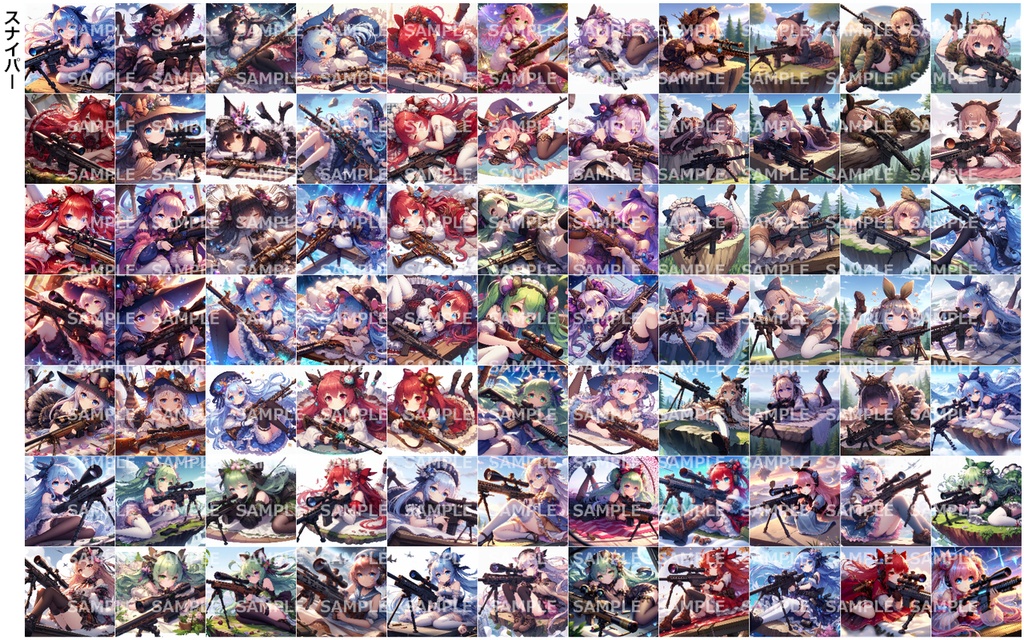 【一枚あたり30円!】萌え系美少女ファンタジーイラスト素材集