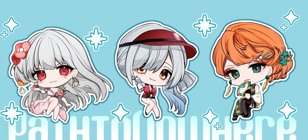 夏衣装！アクリルキーホルダー3種セット