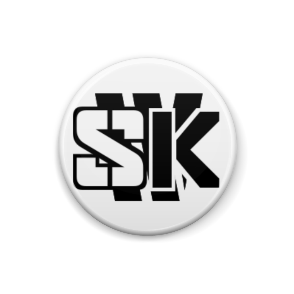 SKWアイコンロゴ缶バッジ-25㎜