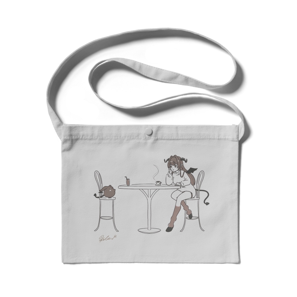 【活動２周年記念】描きおろしサコッシュ💼