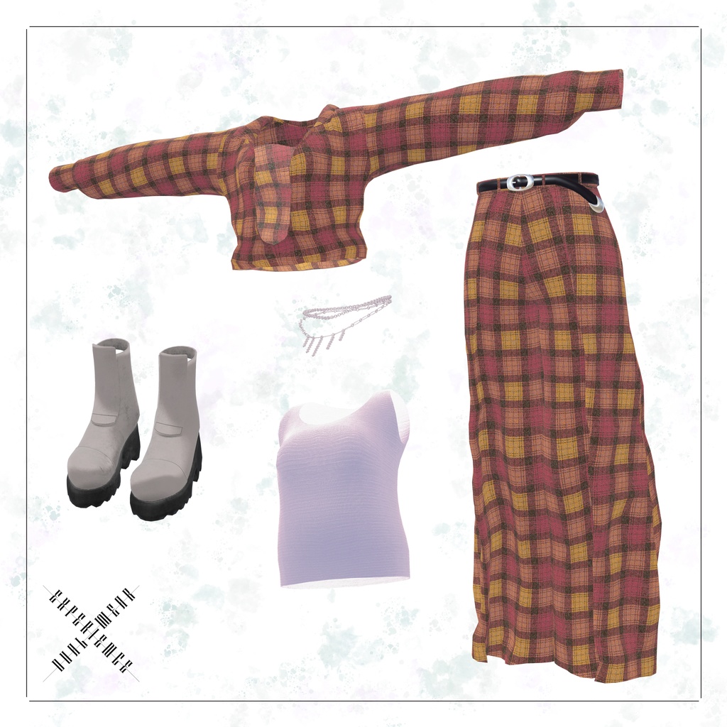 【10アバター対応】Cool Drape Wide Set Up