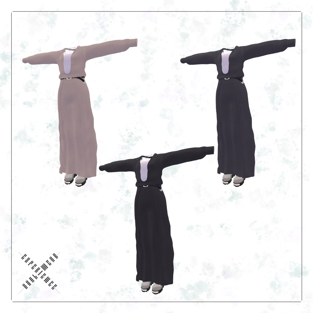 【10アバター対応】Cool Drape Wide Set Up