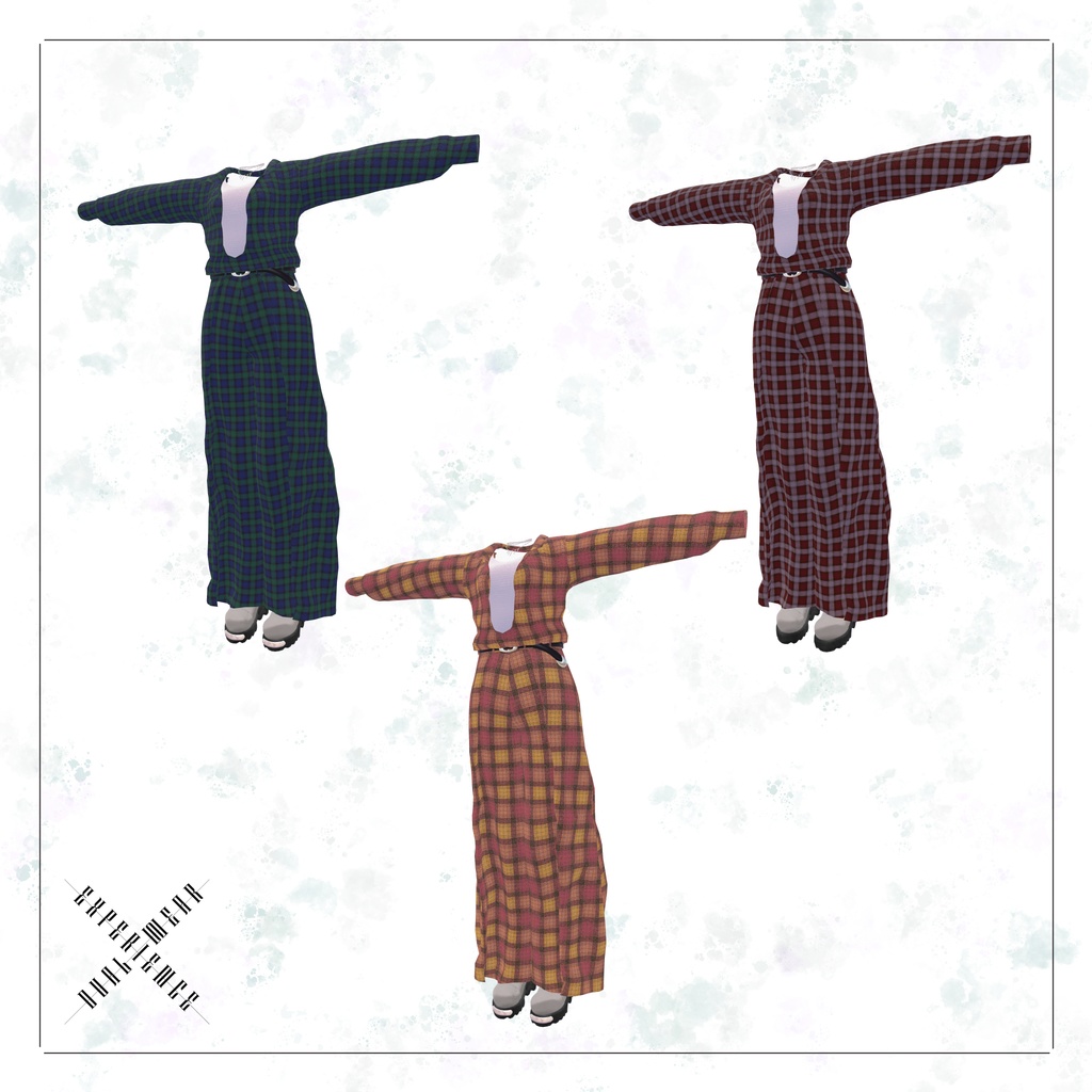 【10アバター対応】Cool Drape Wide Set Up