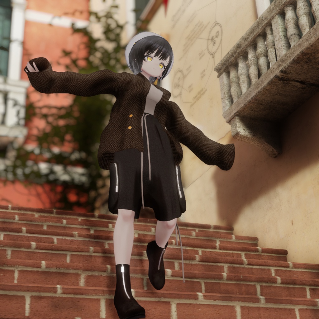 【13アバター対応】Vintage Like Tallored Coordinate