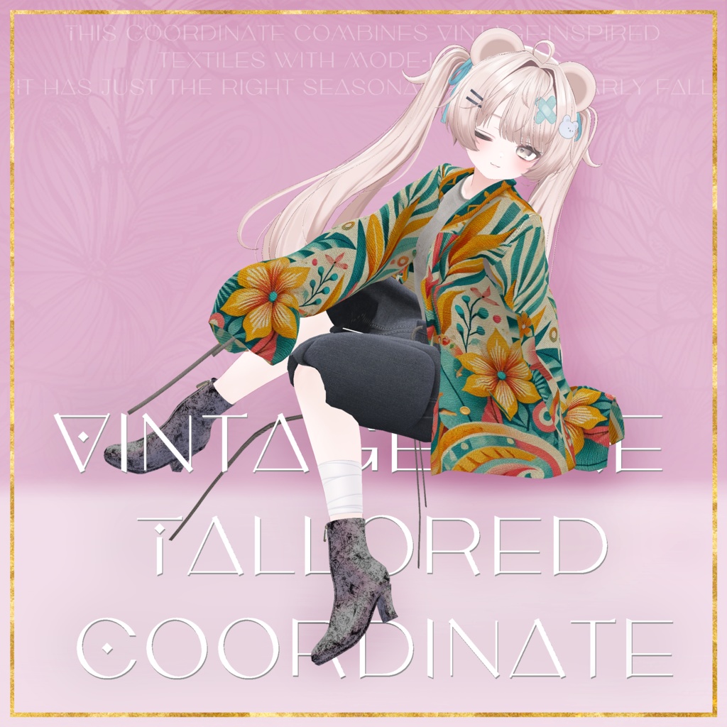 【10アバター対応】Vintage Like Tallored Coordinate