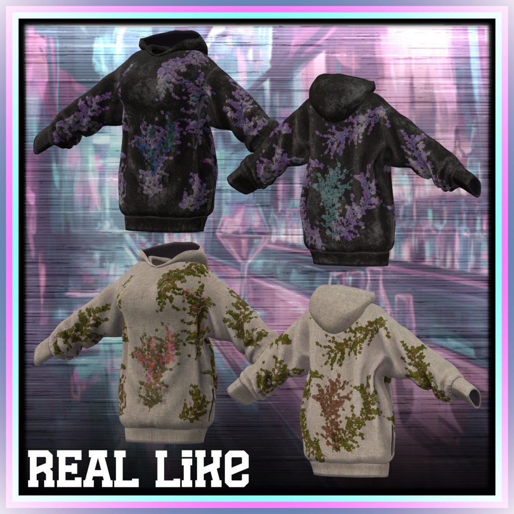 【17アバター対応】夜更かしビッグフーディ